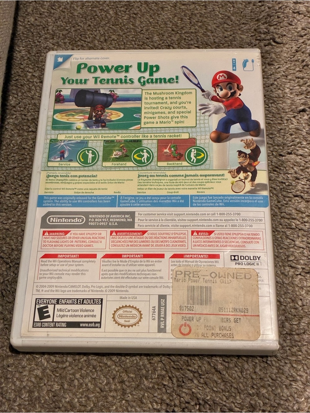 Nintendo Mario Power Tennis - Complete with Manual and Disc - Picture 2 of 3